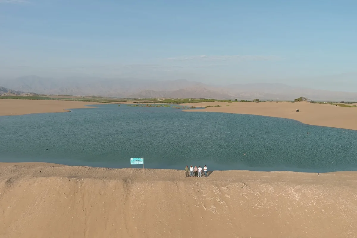 Reservorio en el ámbito del Sector Hidráulico Río Seco